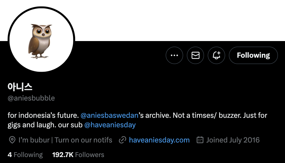 twitter anies bubble